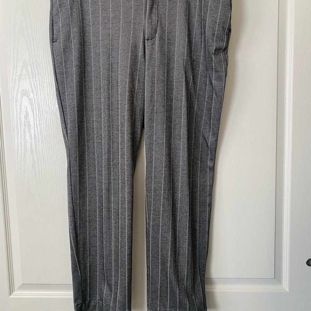 Lee Black and White Comfort Waist Herringbone Pants size 16/18